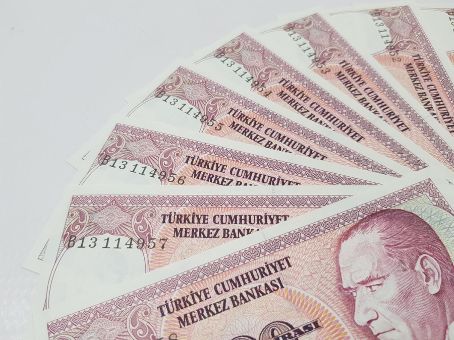 7. EMİSYON 100 LİRA KAĞIT PARA LOTU