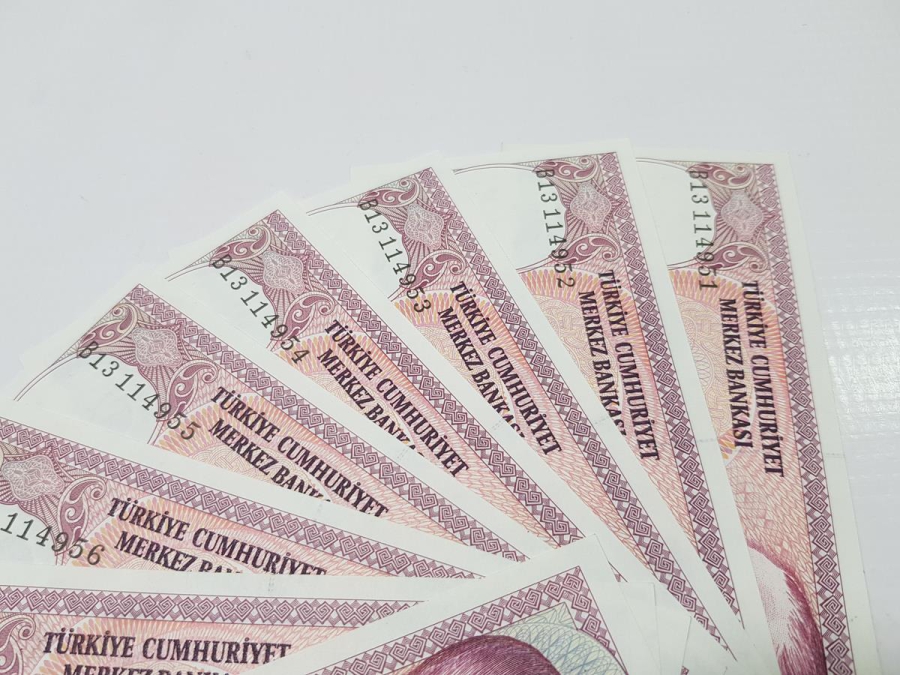 7. EMİSYON 100 LİRA KAĞIT PARA LOTU