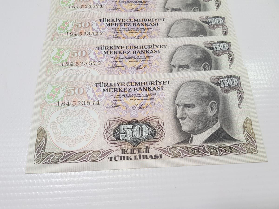 6. EMİSYON 50 LİRA KAĞIT PARA LOTU