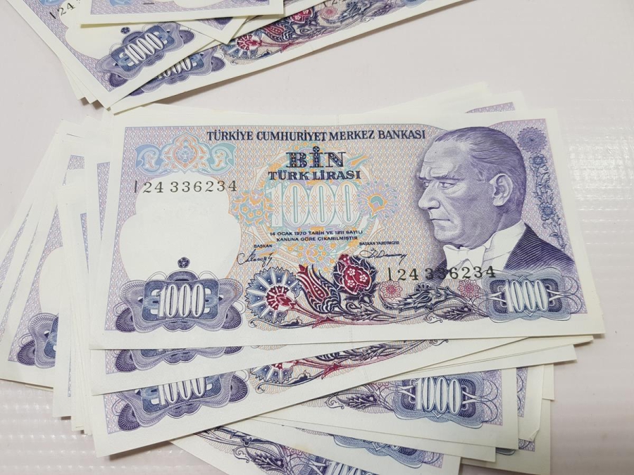 7. EMİSYON 1000 LİRA KAĞIT PARA LOTU