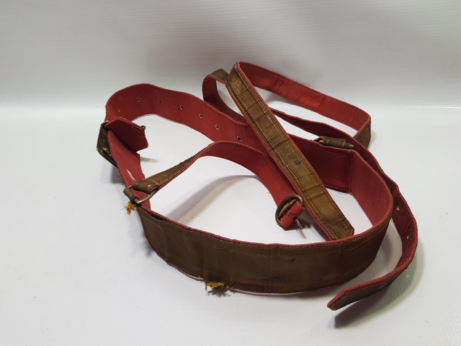 OSMANLI DÖNEMİ ALTIN SIRMA İŞÇİLİKLİ SUBAY KEMERİ