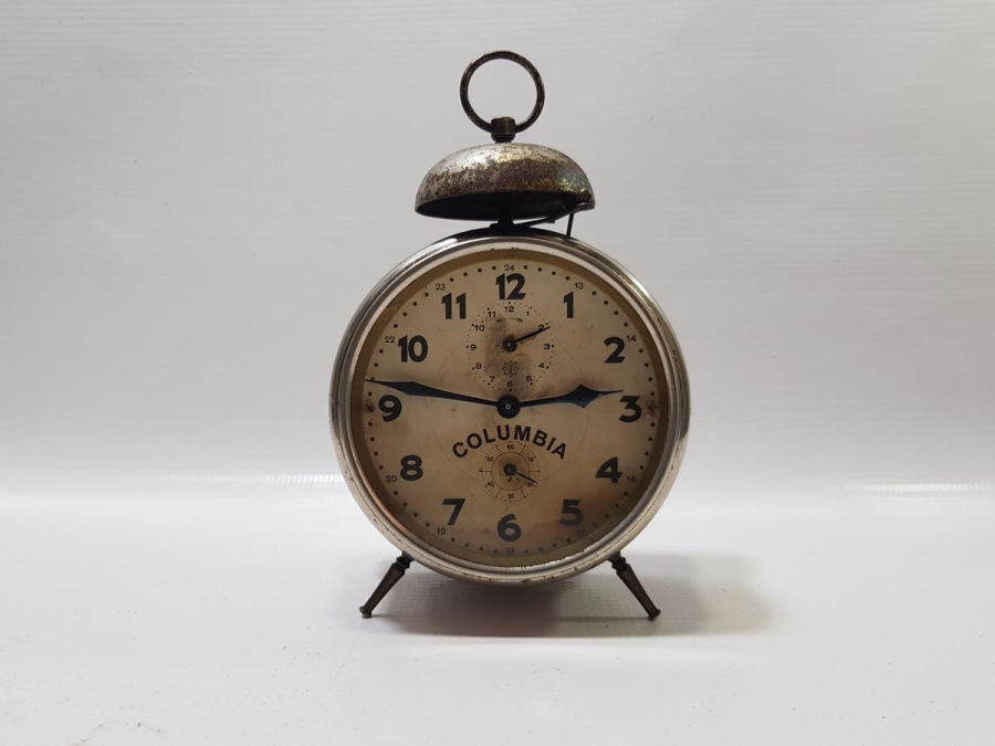 ANTİKA KUTUSUYLA BİRLİKTE COLUMBİA MASA SAATİ