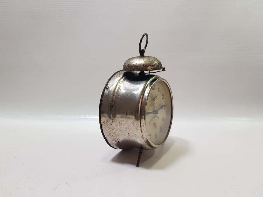 ANTİKA KUTUSUYLA BİRLİKTE COLUMBİA MASA SAATİ