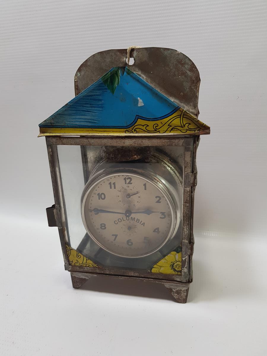 ANTİKA KUTUSUYLA BİRLİKTE COLUMBİA MASA SAATİ