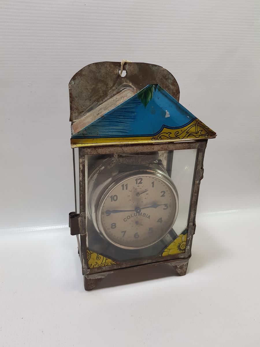 ANTİKA KUTUSUYLA BİRLİKTE COLUMBİA MASA SAATİ