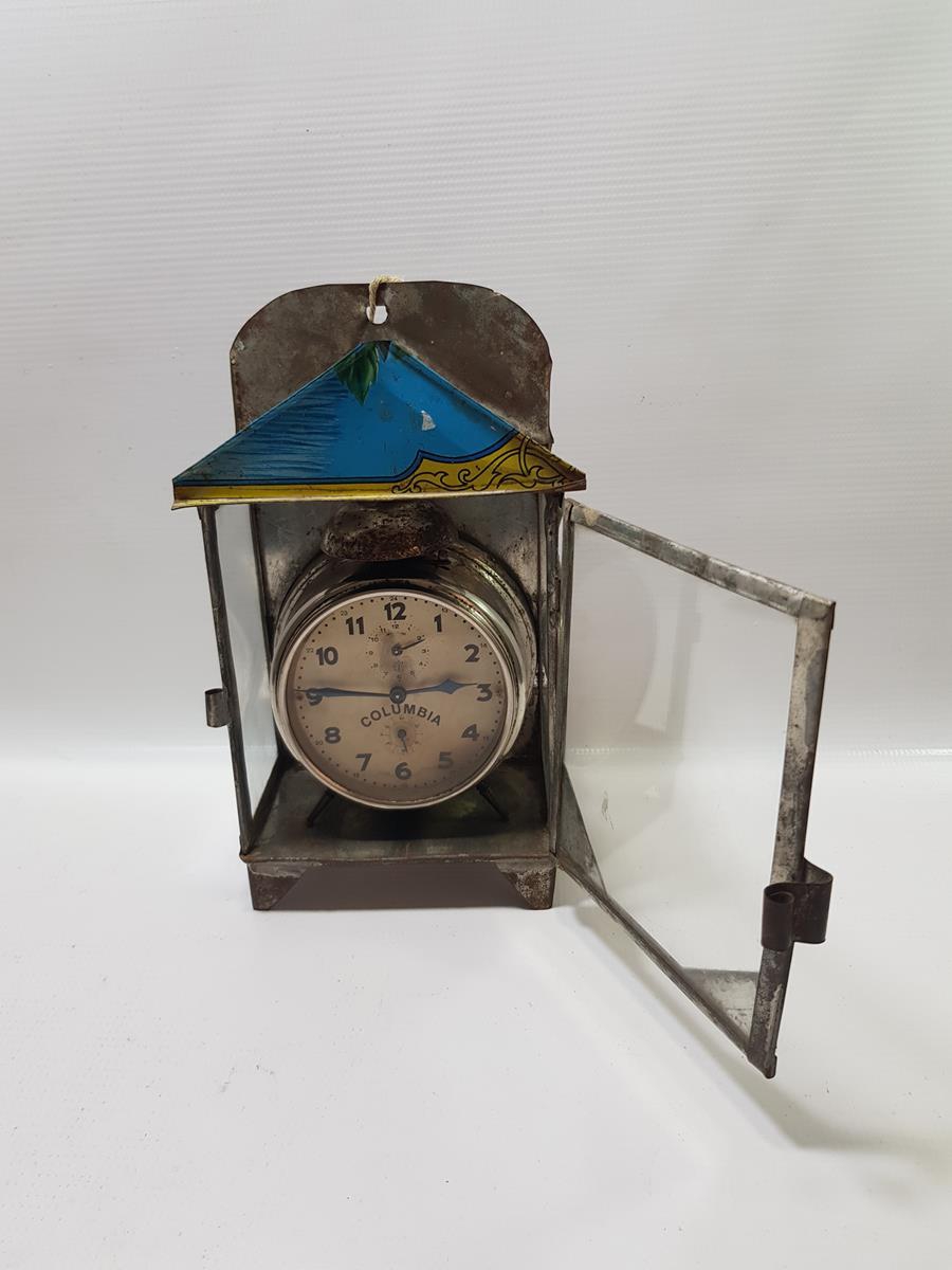 ANTİKA KUTUSUYLA BİRLİKTE COLUMBİA MASA SAATİ