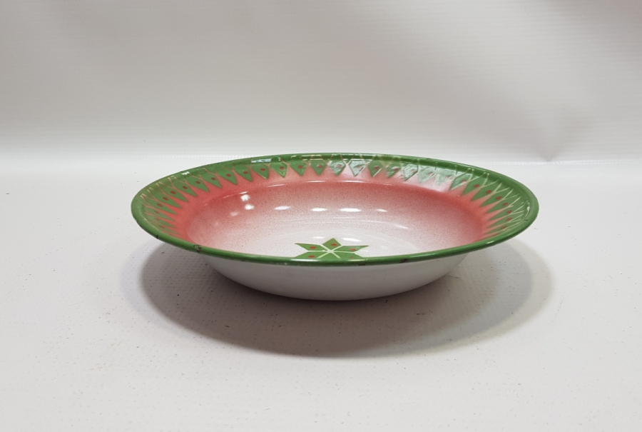 OSMANLI YILDIZLI EMAYE TABAK