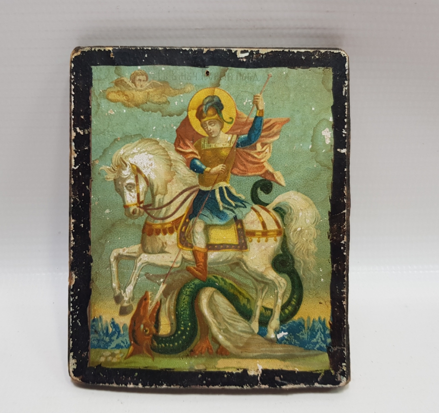 OSMANLI DÖNEMİ EL BOYAMA HRİSTİYAN İKONA