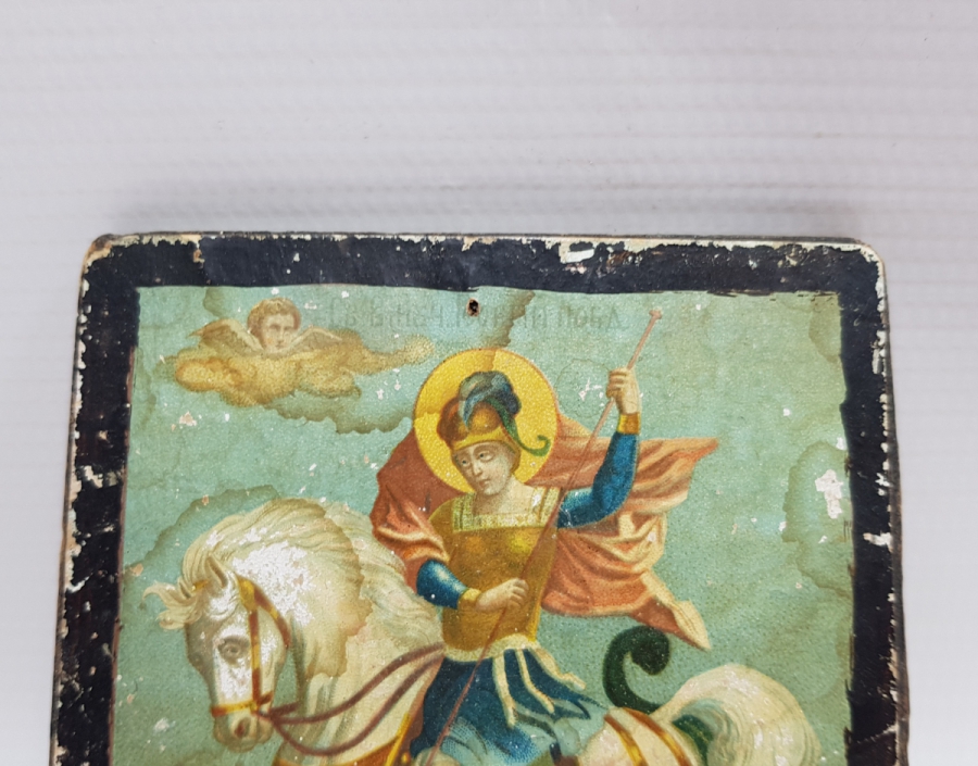 OSMANLI DÖNEMİ EL BOYAMA HRİSTİYAN İKONA