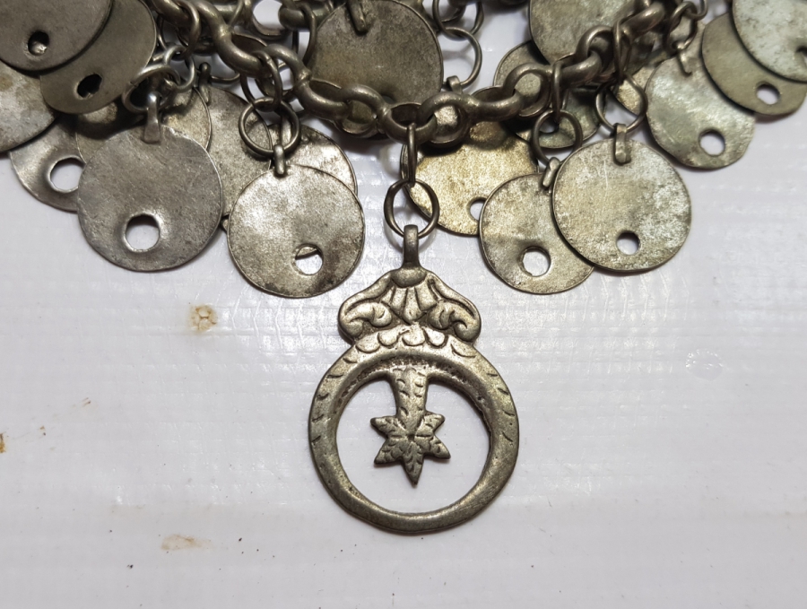 OSMANLI DÖNEMİ AY YILDIZ SÜSLEMELİ NADİR GÜMÜŞ AT DÖŞLÜĞÜ