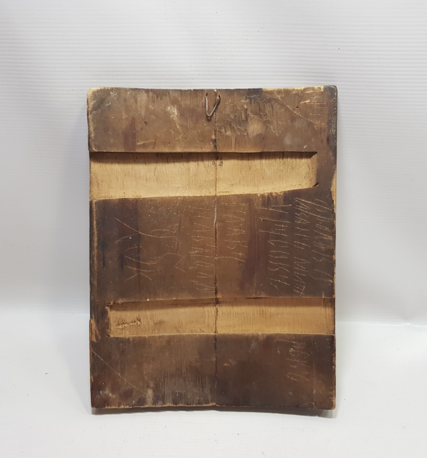 OSMANLI DÖNEMİ RUM İŞİ ÇOK FARKLI FORMDA EL BOYAMA İKONA