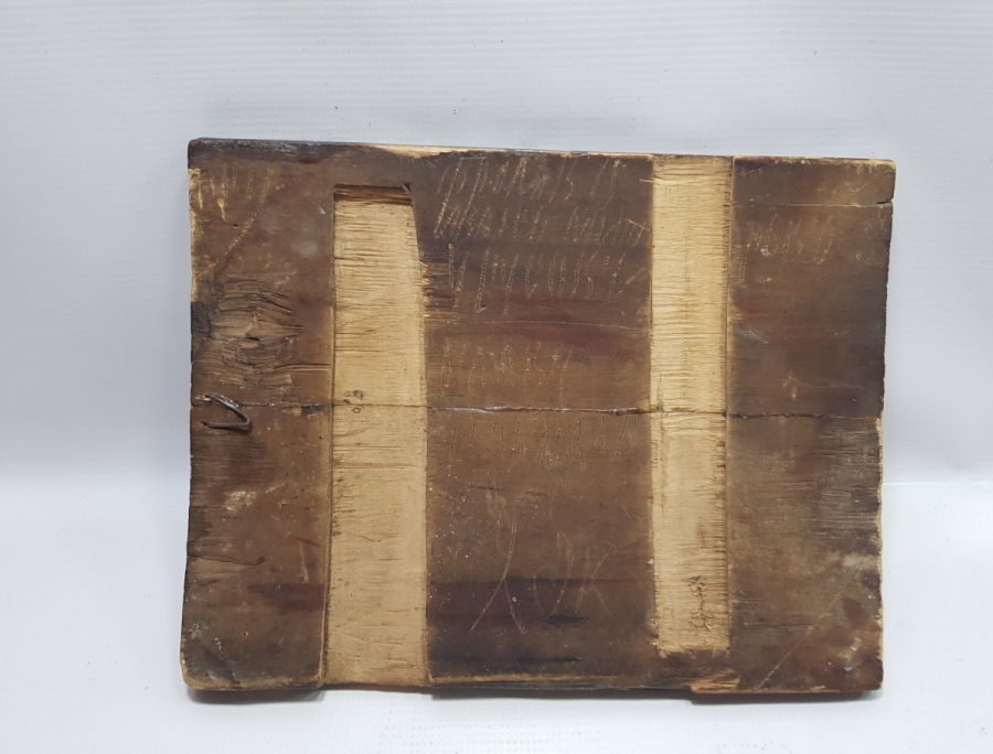 OSMANLI DÖNEMİ RUM İŞİ ÇOK FARKLI FORMDA EL BOYAMA İKONA