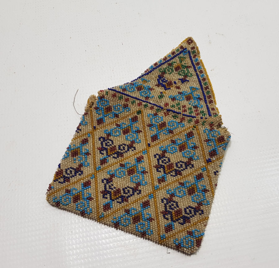 OSMANLI DÖNEMİ RUM İŞİ BONCUK İŞLEME CÜZDAN