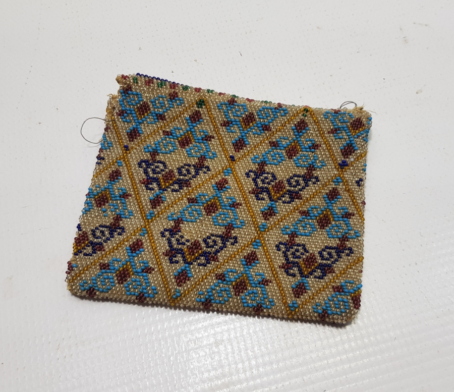 OSMANLI DÖNEMİ RUM İŞİ BONCUK İŞLEME CÜZDAN