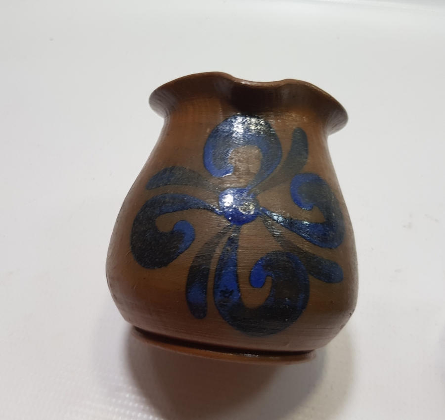 ANTİKA EL BOYAMA SERAMİK SÜTLÜK