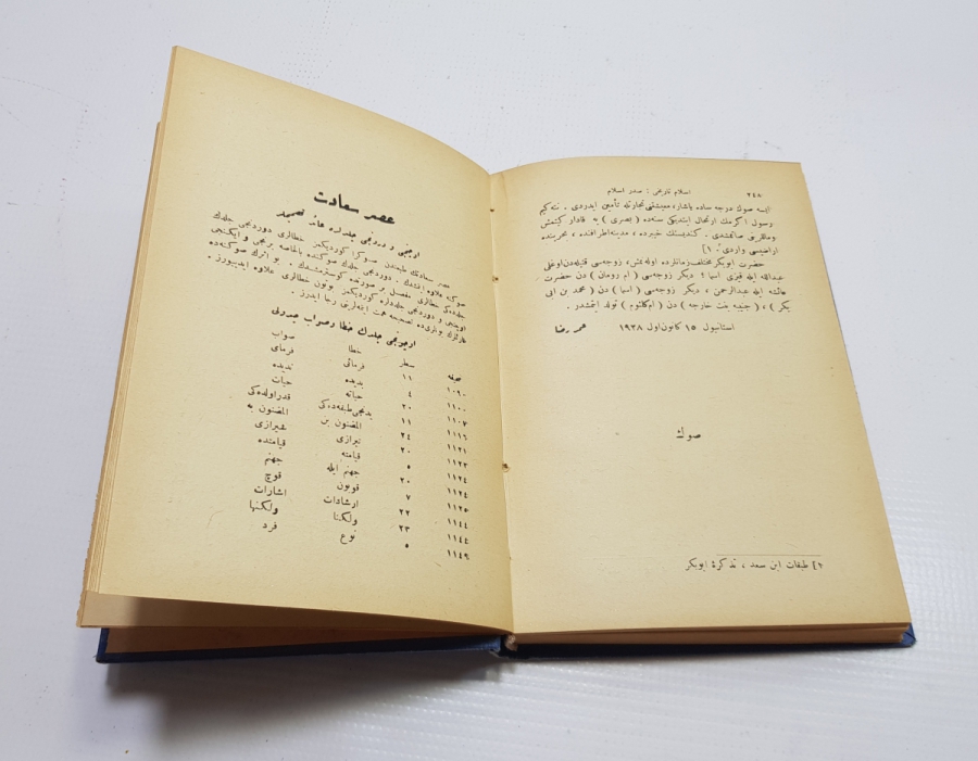 OSMANLICA KİTAP: SADRI İSLAM HZ EBUBEKİR