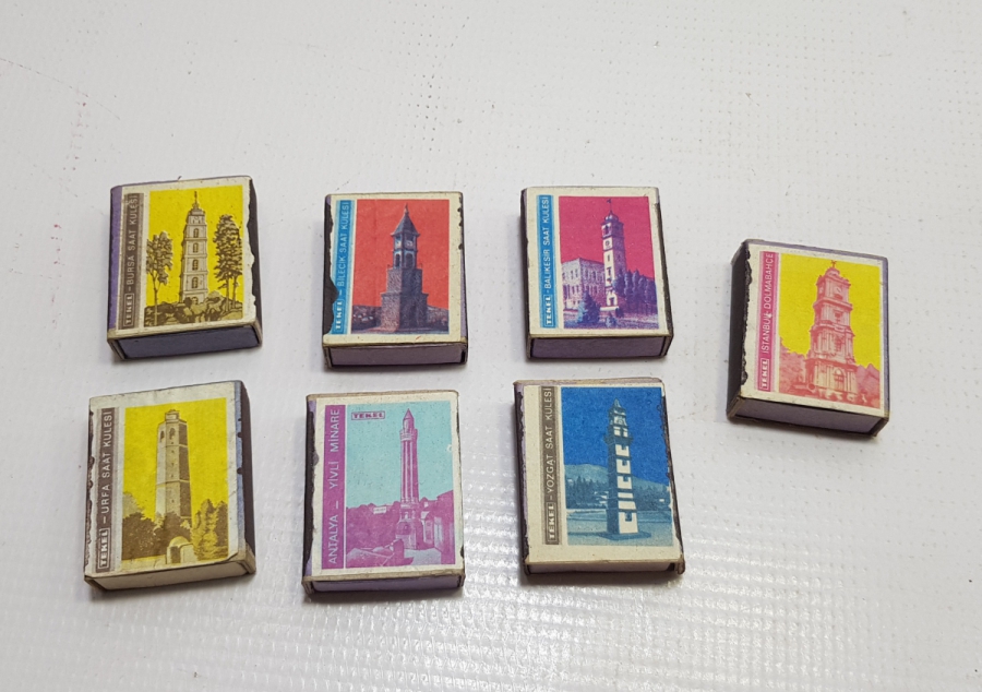 ŞEHİR SAAT KULELERİ TEMALI KOLEKSİYONLUK KİBRİT LOTU