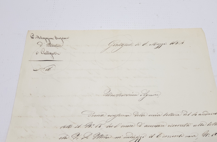 1854 TARİHLİ MEKTUP