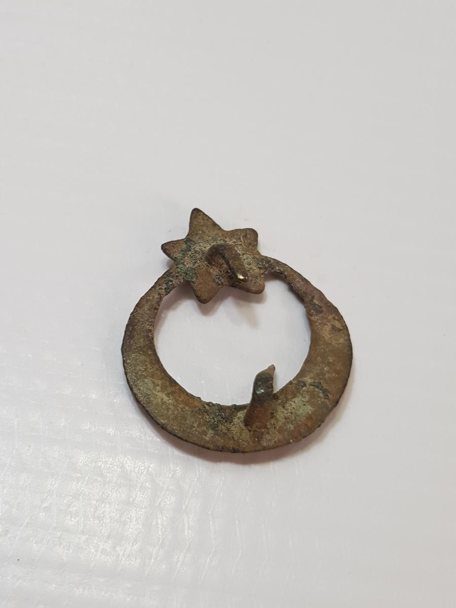 1. DÜNYA SAVAŞI DÖNEMİ AY YILDIZLI SUBAY ŞAPKA KOKARTI