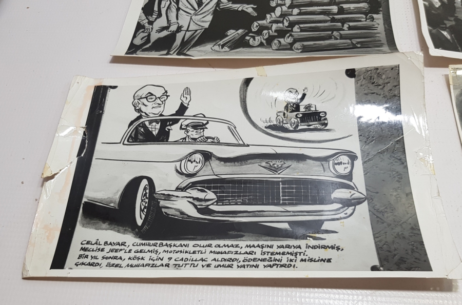 1960 DARBESİ KONULU KARİKATÜR FOTOĞRAFI LOTU