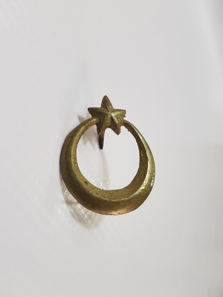 KURTULUŞ SAVAŞI DÖNEMİ AY YILDIZLI SUBAY ŞAPKA KOKARTI