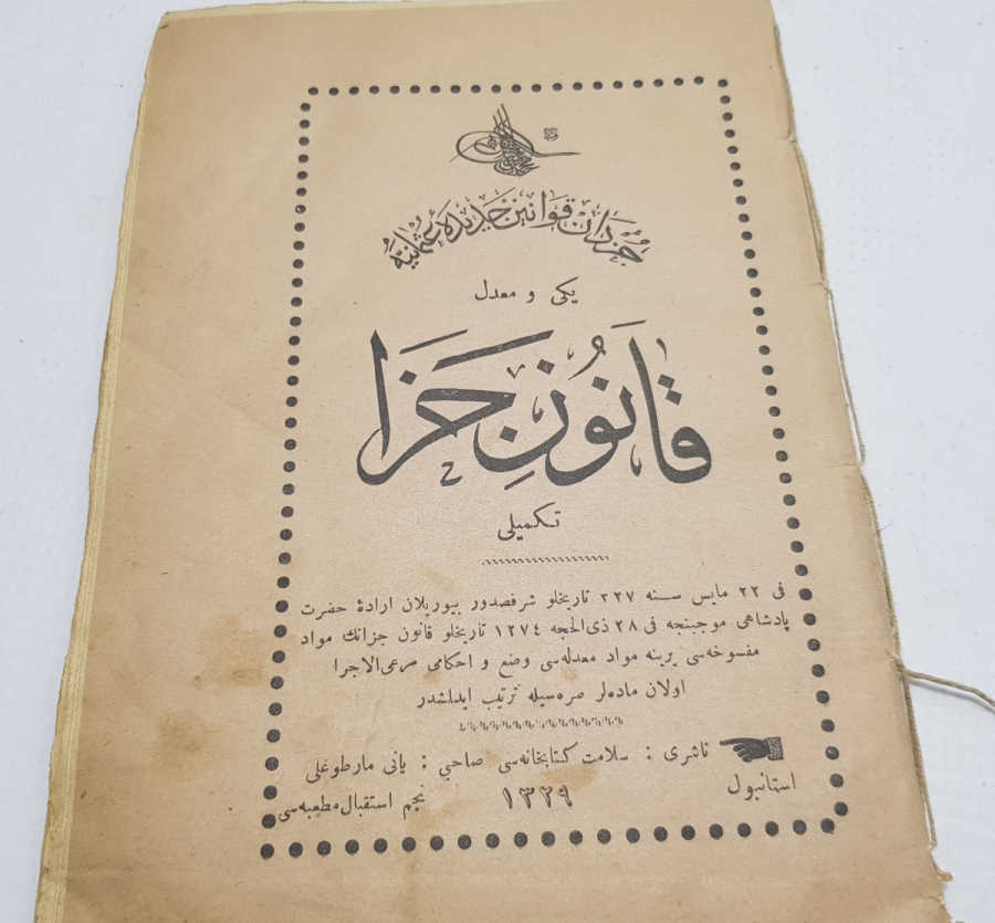 OSMANLICA KİTAP: KANUNU CEZA