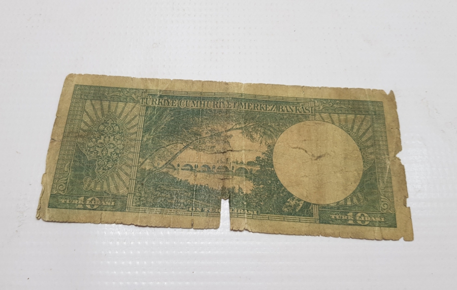 5. EMİSYON 10 LİRA KAĞIT PARA