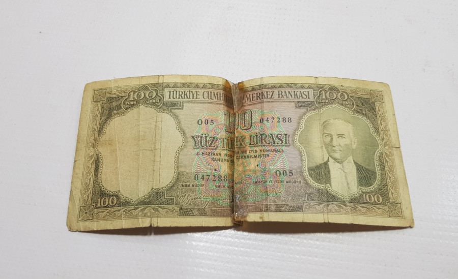 5. EMİSYON 100 LİRA NADİR KAĞIT PARA