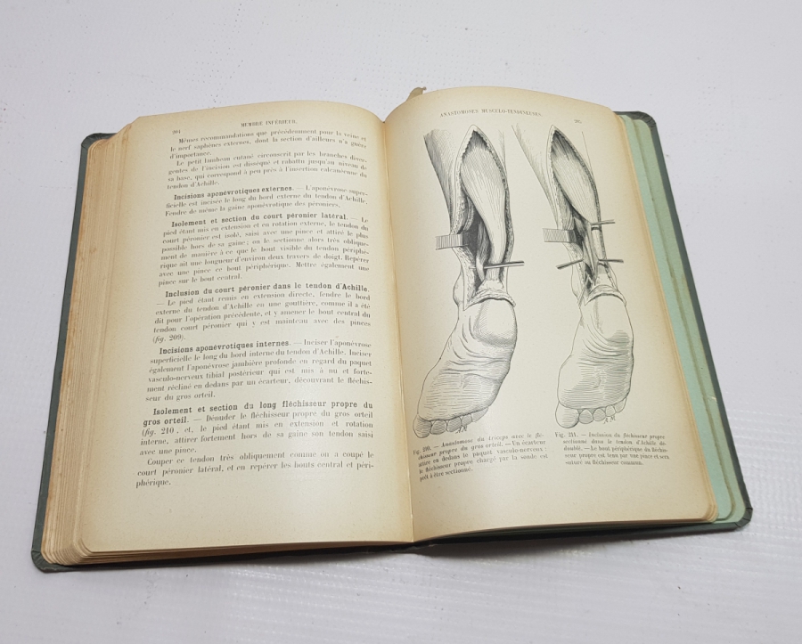 TIP TARİHİ: 1904 FRANSIZCA DOKTOR AMELİYAT KİTABI