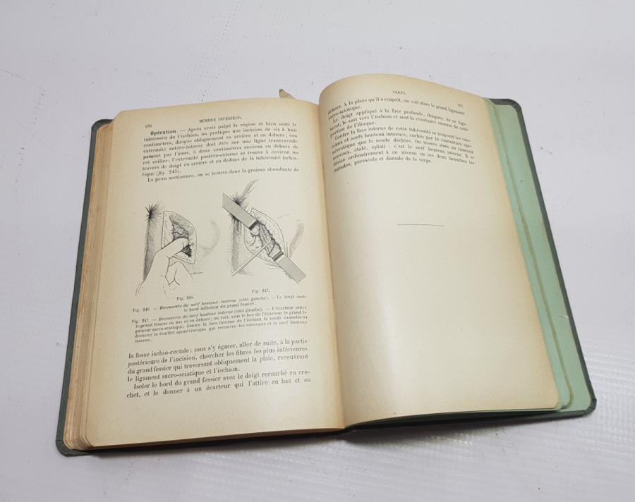 TIP TARİHİ: 1904 FRANSIZCA DOKTOR AMELİYAT KİTABI