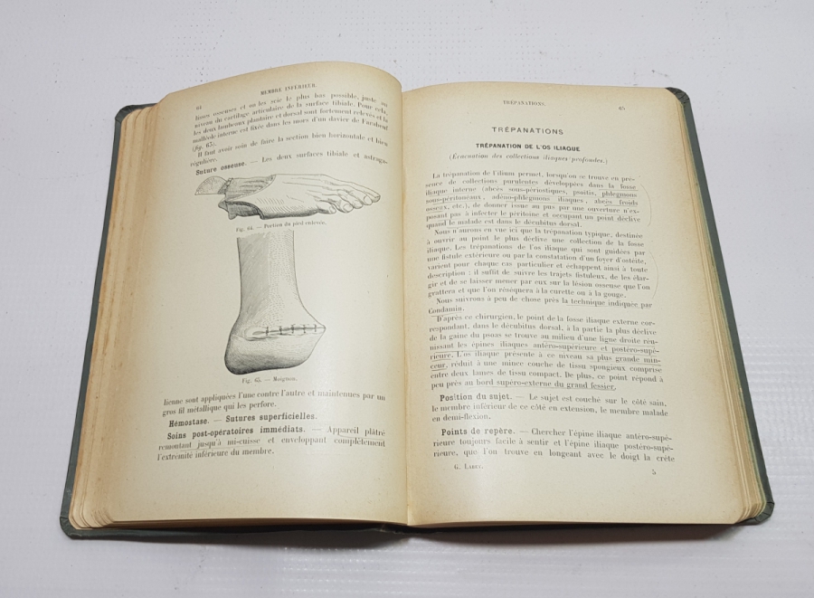 TIP TARİHİ: 1904 FRANSIZCA DOKTOR AMELİYAT KİTABI