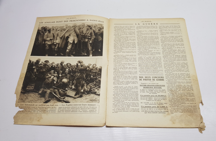 1. DÜNYA SAVAŞI 1916 TARİHLİ LE MİROİR DERGİSİ