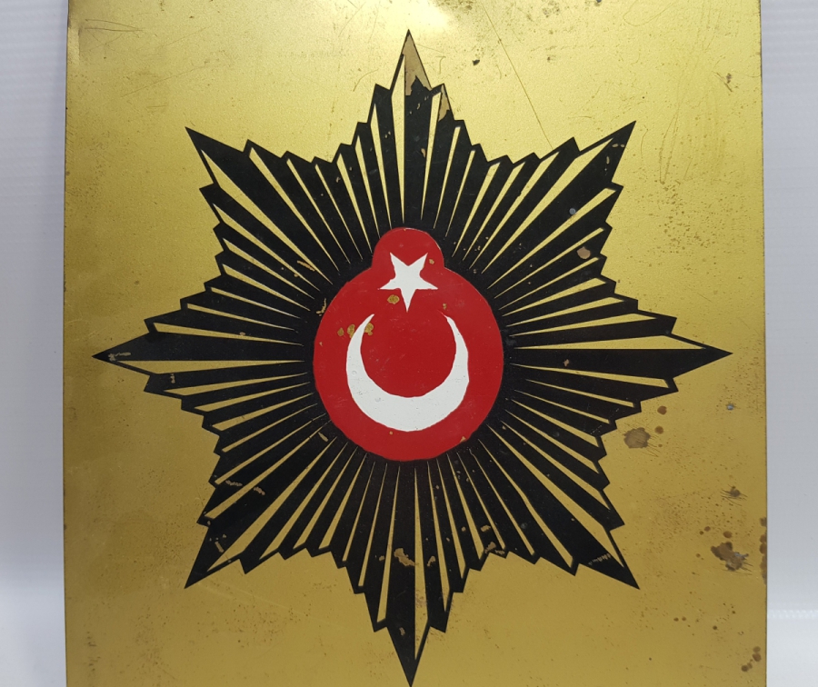 ANTİKA EL BOYAMA POLİS AMBLEMİ