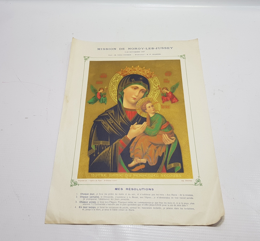 1927 TARİHLİ HIRİSTİYAN DİNİ AZİZE VE MELEKLER TEMALI DUVAR PANOSU