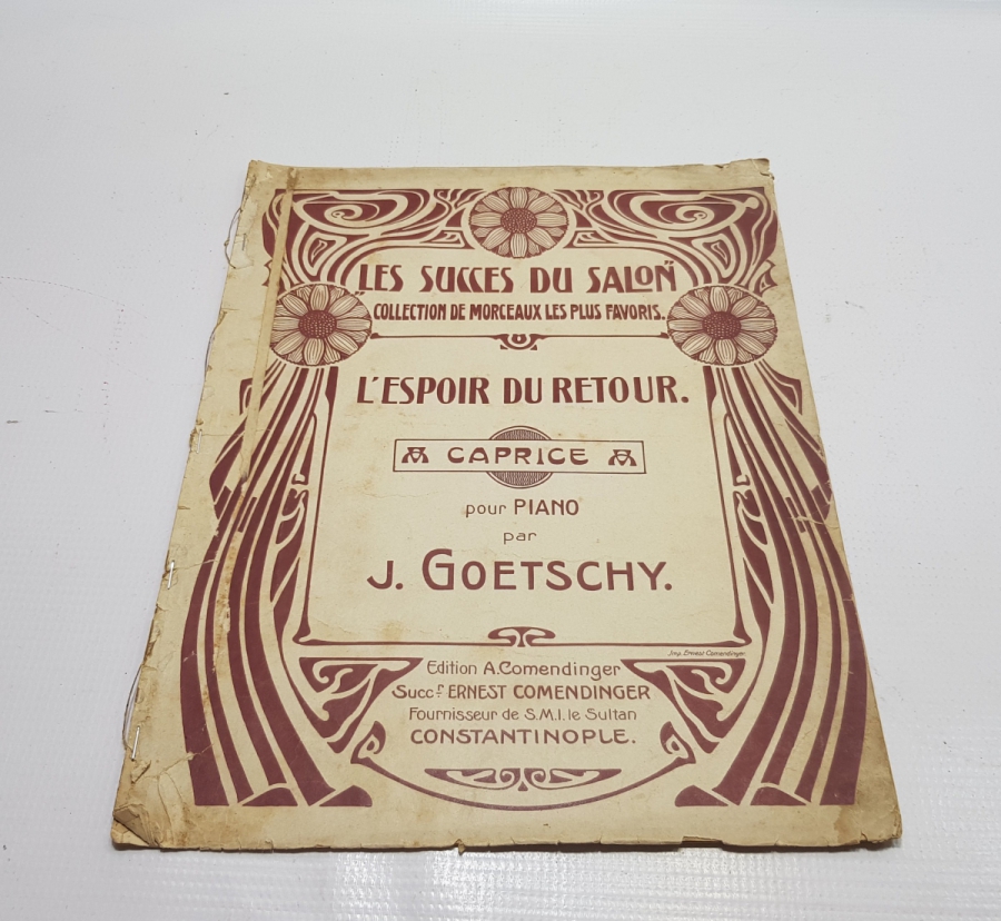 CONSTANTİNOPLE : OSMANLI DÖNEMİ PİYANO ŞARKI NOTALARI