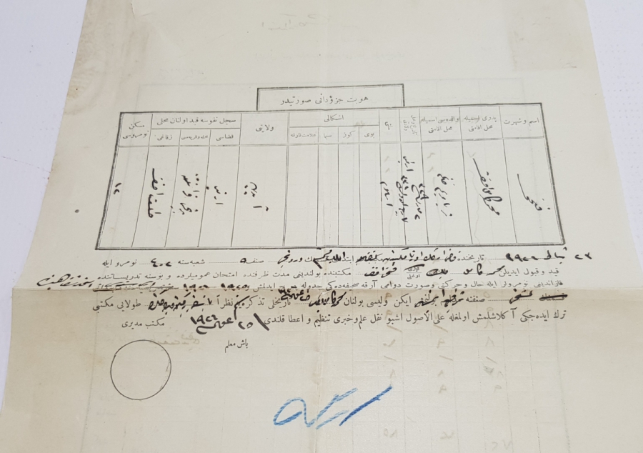 OSMANLICA ÜSKÜDAR ERKEK LİSESİ DİPLOMA