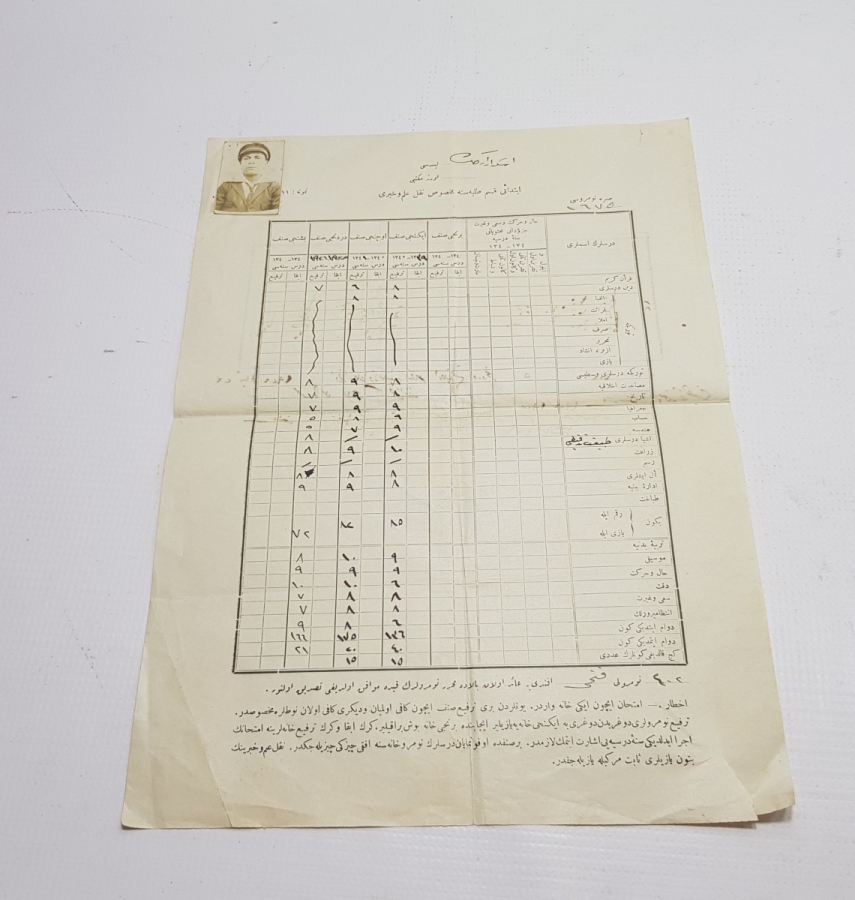 OSMANLICA ÜSKÜDAR ERKEK LİSESİ DİPLOMA