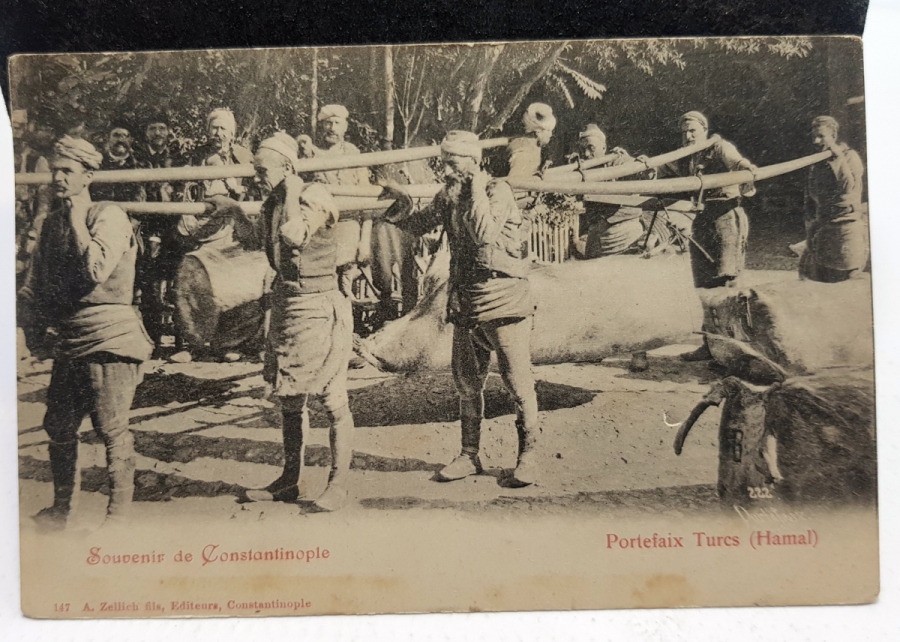 OSMANLI DÖNEMİ NADİR HAMALLAR KARTPOSTALI