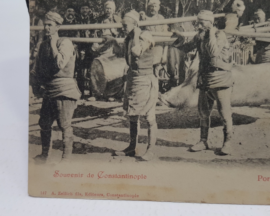 OSMANLI DÖNEMİ NADİR HAMALLAR KARTPOSTALI