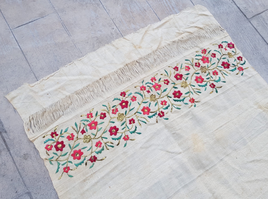 OSMANLICA DAMGALI 1853 TARİHLİ ÇOK NADİR HAVLU