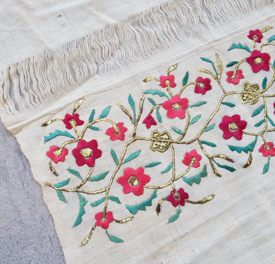 OSMANLICA DAMGALI 1853 TARİHLİ ÇOK NADİR HAVLU