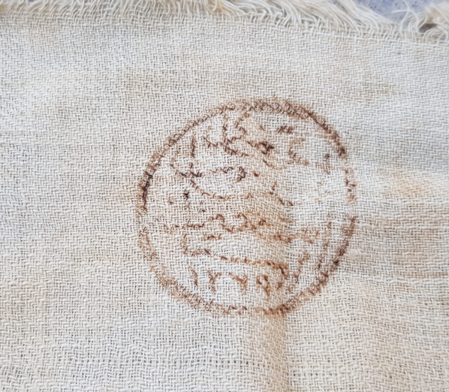 OSMANLICA DAMGALI 1853 TARİHLİ ÇOK NADİR HAVLU