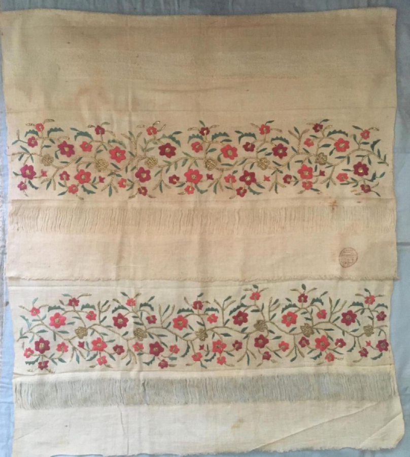 OSMANLICA DAMGALI 1853 TARİHLİ ÇOK NADİR HAVLU