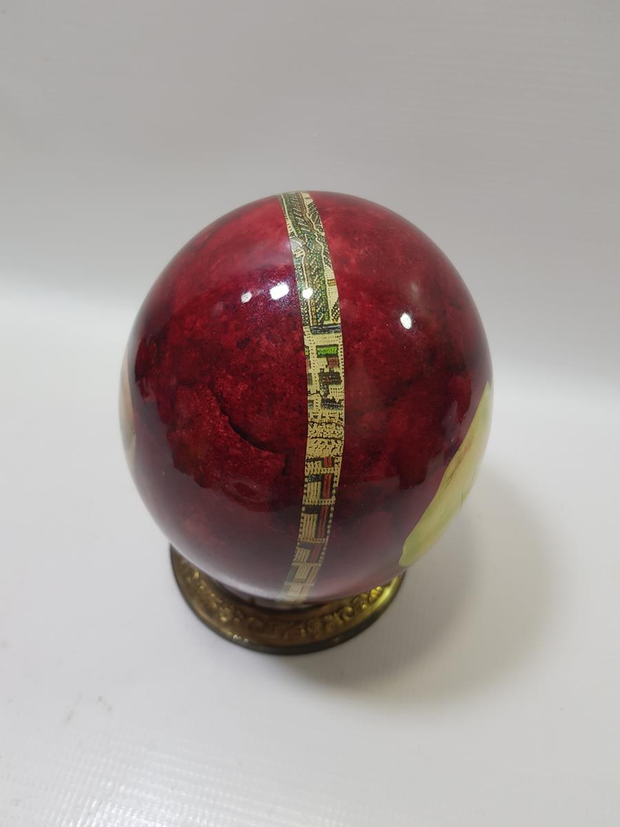 ÜZERİ RESİMLİ SANATÇI İMZALI DEVE KUŞU YUMURTASI