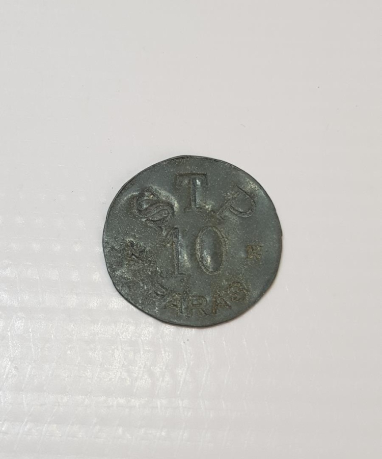 OSMANLI DÖNEMİ JETON: STP 10 PARAS