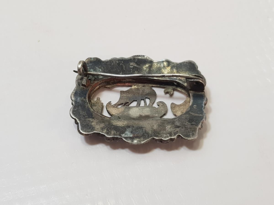 OSMANLI DÖNEMİ ÜZERİ YELKENLİ ALTIN VE GÜMÜŞ BROŞ