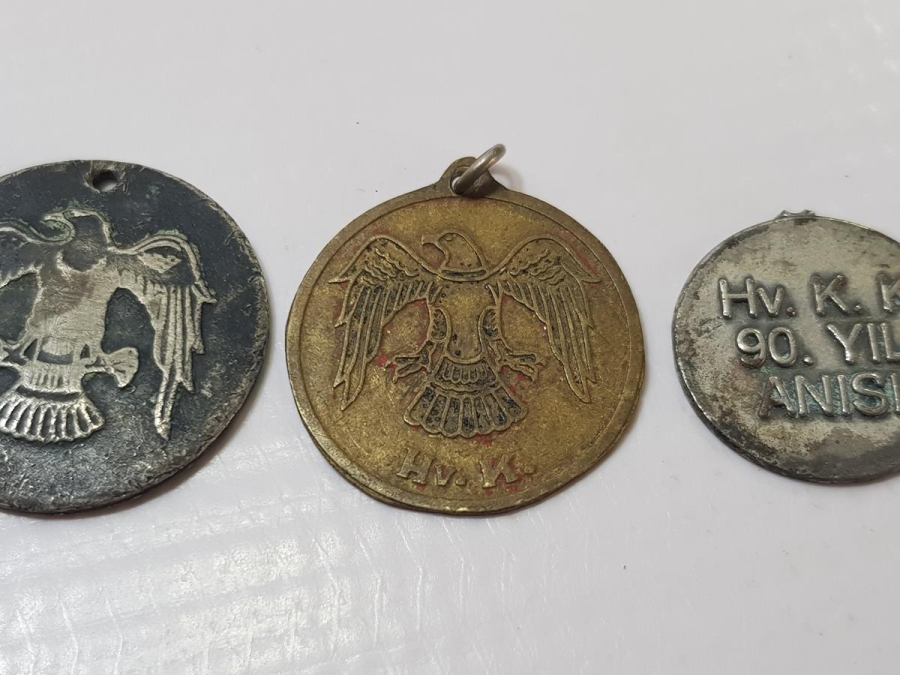 TÜRK HAVA KUVVETLERİ İLE İLGİLİ ÜÇ ADET MADALYON