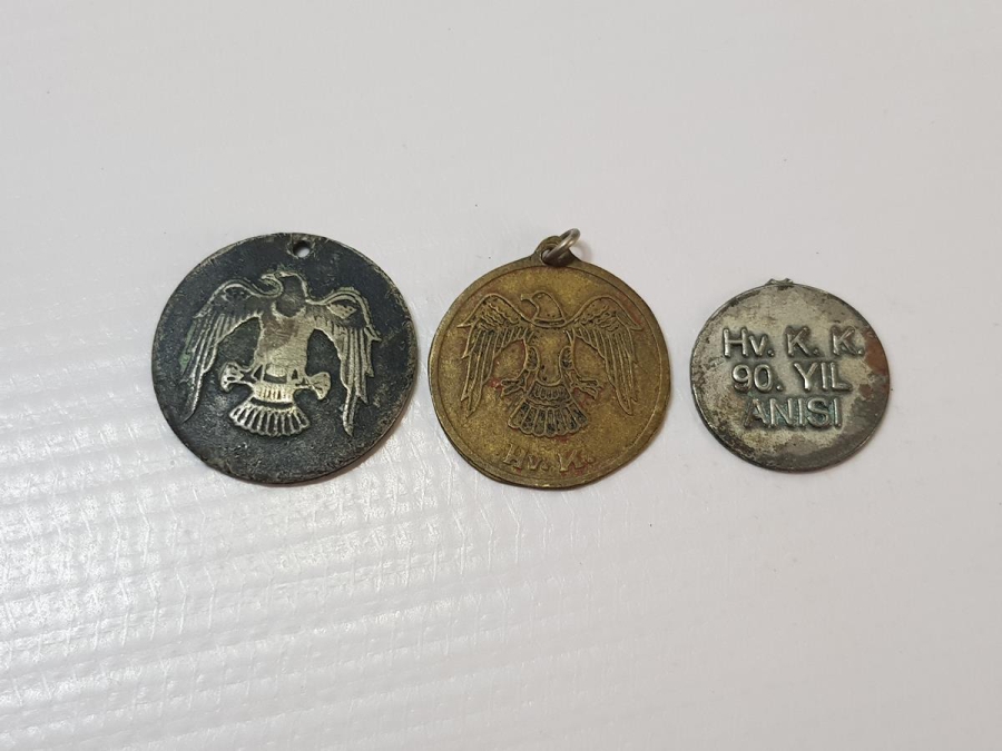 TÜRK HAVA KUVVETLERİ İLE İLGİLİ ÜÇ ADET MADALYON