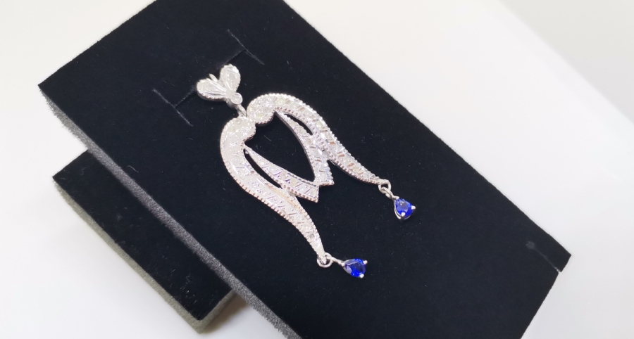 SAFİR VE PIRLANTA TAŞLI AİLE TASFİRLİ KOLYE UCU