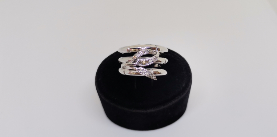 BUĞDAY BAŞAĞI TASFİRLİ PIRLANTA YÜZÜK